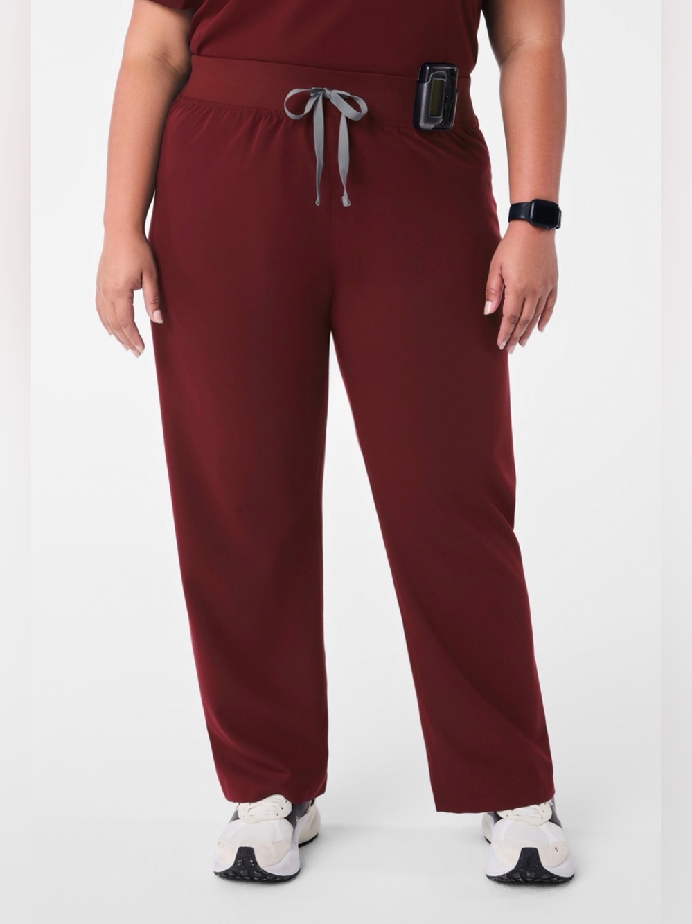 Figs Women's Burgundy Livingston Straight Leg Scrub Pants XXL